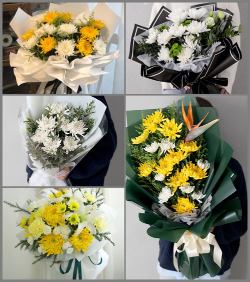 浙江省绍兴诸暨市直埠镇桌山村白事花束代送